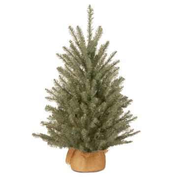 Fake Fir tree NUUK, blue, 3ft/90cm, Ø26"/65cm