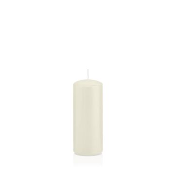 Lantern candle MAEVA, pillar, ivory, 4.7"/12cm, Ø2"/5cm, 28h - Made in Germany