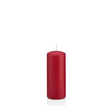 Lantern candle MAEVA, pillar, dark red, 4.7"/12cm, Ø2"/5cm, 28h - Made in Germany