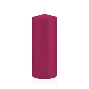 Lantern candle MAEVA, pillar, magenta, 8"/20cm, Ø3.1"/8cm, 119h - Made in Germany Lantern candle MAEVA, pillar, magenta, 8"/20cm, Ø3.1"/8cm, 119h - Made in Germany