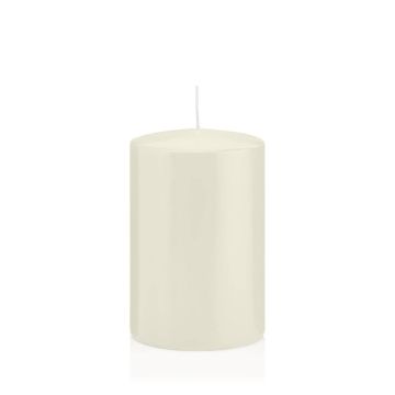 Lantern candle MAEVA, pillar, ivory, 6"/15cm, Ø4"/10cm, 113h - Made in Germany Lantern candle MAEVA, pillar, ivory, 6"/15cm, Ø4"/10cm, 113h - Made in Germany