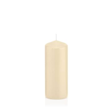 Lantern candle MAEVA, pillar, cream, 7.3"/18,5cm, Ø2.4"/6cm, 61h - Made in Germany