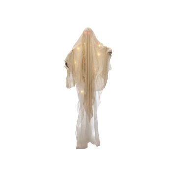 Halloween decoration: WLADIMIR ghost, LEDs, white, 6ft/180cm