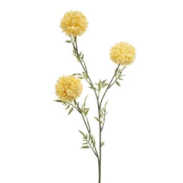 Artificial branch Marigold MAPA, light yellow, 31"/80cm