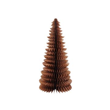 Large paper Christmas tree TOFA, brown, 130cm