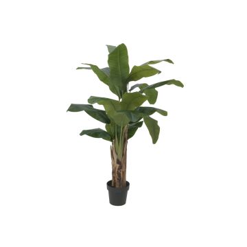 Artificial banana tree FLORIS, real trunk, 4ft/120cm