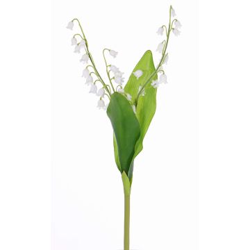 Artificial lily of the valley SORAYA, white, 16"/40cm, Ø0.4"/1cm Artificial lily of the valley SORAYA, white, 16"/40cm, Ø0.4"/1cm