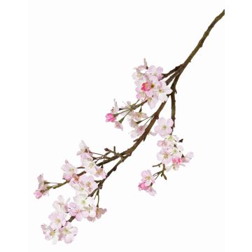 Fake apple blossom branch LINDJA with blossoms, pink, 3ft/105cm