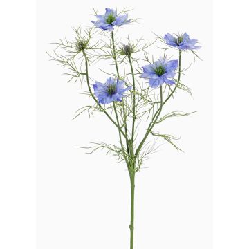 Artificial nigella SEVIN, blue, 26"/65cm, Ø2.4"/6cm