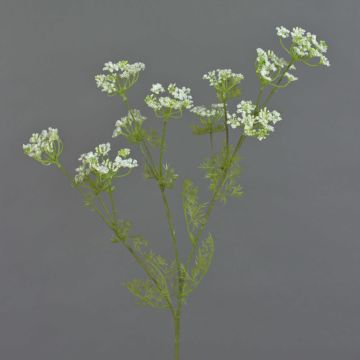 Fake dill branch WINCENT, white-green, 31"/80cm