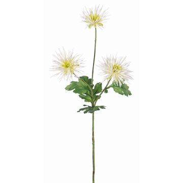 Fake chrysanthemum SOLVIE, cream, 28"/70cm, Ø4"/10cm