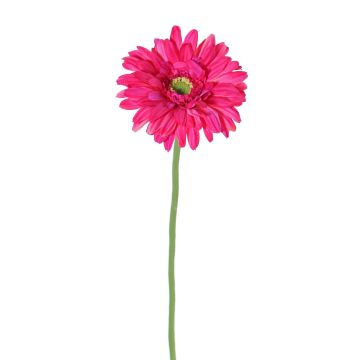 Silk gerbera HELLI, fuchsia, 26"/65cm, Ø4.7"/12cm Silk gerbera HELLI, fuchsia, 26"/65cm, Ø4.7"/12cm