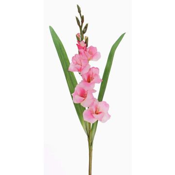 Fake gladiolus ELEA, pink, 33"/85cm, Ø1.2"-4"/3-10cm