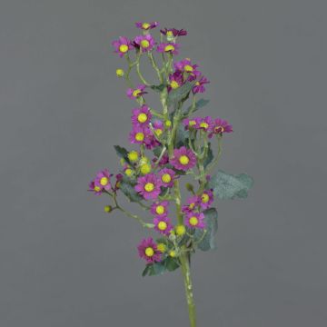 Artificial feverfew FEMKE, violet, 24"/60cm, Ø0.6"-0.8"/1,5-2cm