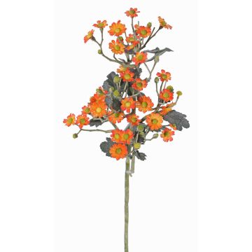 Artificial feverfew FEMKE, orange, 24"/60cm, Ø0.6"-0.8"/1.5-2cm