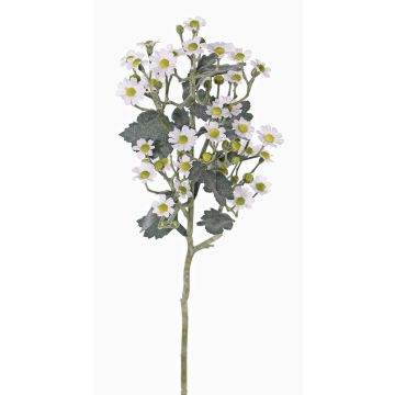 Artificial feverfew FEMKE, white, 24"/60cm, Ø0.6"-0.8"/1.5-2cm