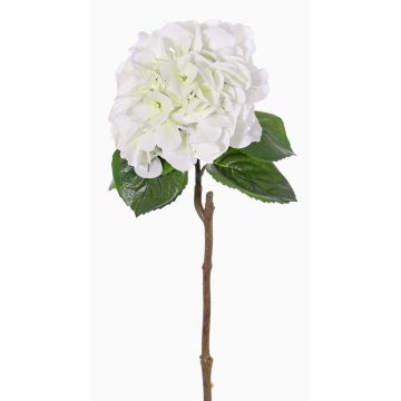 Plastic hydrangea CHIDORI, white-green, 24"/60cm, Ø8"/20cm