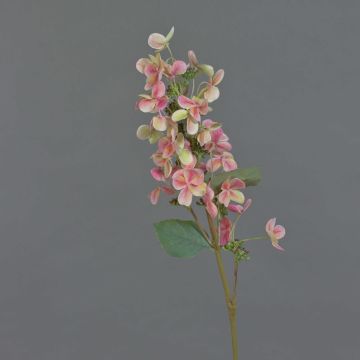 Artificial hydrangea paniculata CHADORA, pink-green, 30"/75cm, Ø6"/15cm