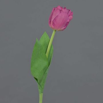 Artificial tulip ROMANA, pink, 18"/45cm, Ø2.4"/6cm