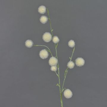 Artificial allium EMRAH, cream, 31"/80cm, Ø0.8"-1.6"/2-4cm