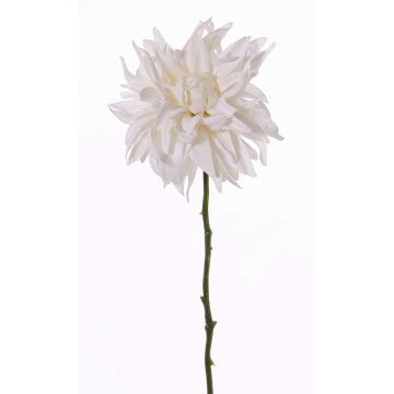 Fake dahlia SMILA, cream, 22"/55cm, Ø4.7"/12cm