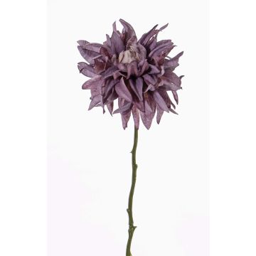 Fake dahlia SMILA, violet, 22"/55cm, Ø4.7"/12cm Fake dahlia SMILA, violet, 22"/55cm, Ø4.7"/12cm