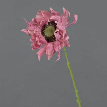 Silk sunflower JANIKA, pink, 24"/60cm, Ø4.7"/12cm Silk sunflower JANIKA, pink, 24"/60cm, Ø4.7"/12cm