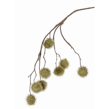 Fake maple branch MARIUS with fruits, yellow, 31"/80cm Fake maple branch MARIUS with fruits, yellow, 31"/80cm