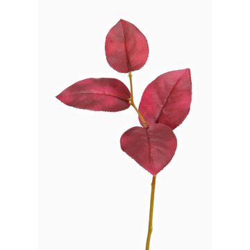 Artificial apple branch DAVID, red, 16"/40cm