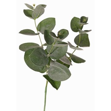 Silk eucalyptus branch JAMAL, green-grey, 10"/25cm Silk eucalyptus branch JAMAL, green-grey, 10"/25cm