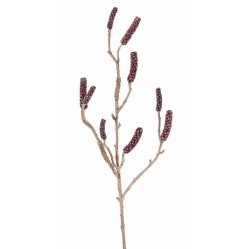 Fake callistemon branch BRODY with fruits, dark red, 3ft/90cm Fake callistemon branch BRODY with fruits, dark red, 3ft/90cm