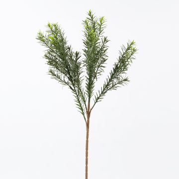 Silk yew branch CALIMERO, crossdoor, green, 20"/50cm