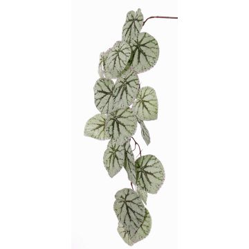 Fake begonia rex branch KATRICE, green-grey, 4ft/110cm