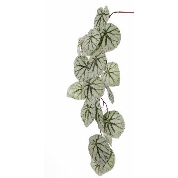 Fake begonia rex branch KATRICE, green-grey, 4ft/110cm Fake begonia rex branch KATRICE, green-grey, 4ft/110cm
