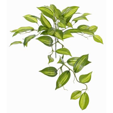 Fake vanilla planifolia orchid leaves CHARIS, on spike, green-yellow, 18"/45cm Fake vanilla planifolia orchid leaves CHARIS, on spike, green-yellow, 18"/45cm