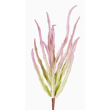 Fake euphorbia trigona REESE on spike, pink-green, 12"/30cm, Ø8"/20cm