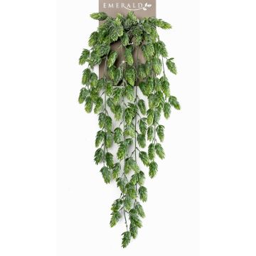 Artificial hops hanging plant VANIR on spike, green, 28"/70cm