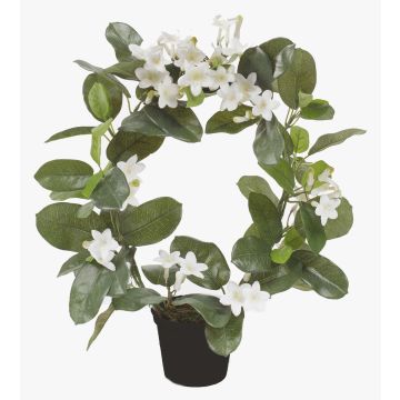 Artificial waxflower ALTAY, white, 16"/40cm