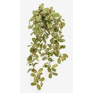 Artificial arrowroot hanging plant PARANA on spike, green, 28"/70cm