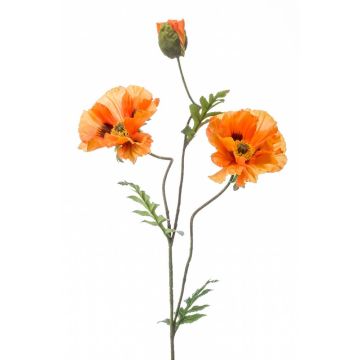 Artificial poppy flower LOPEZ, orange, 3ft/90cm Artificial poppy flower LOPEZ, orange, 3ft/90cm