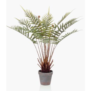 Artificial tree fern CAMASO in decorative pot, 24"/60cm