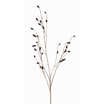 Artificial blackberry branch CANO with fruits, burgundy red, 3ft/105cm