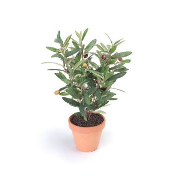 Artificial olive tree ALBERTO in terracotta pot, fruits, 16"/40cm Artificial olive tree ALBERTO in terracotta pot, fruits, 16"/40cm