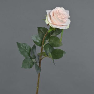 Artificial rose BRINA, light pink, 28"/70cm