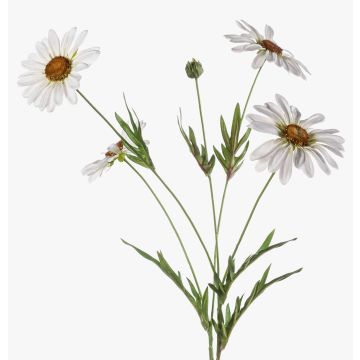 Artificial daisy NAROA, white, 31"/80cm