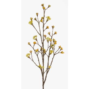 Artificial maple spray LIUVA with blossoms, yellow, 4ft/110cm