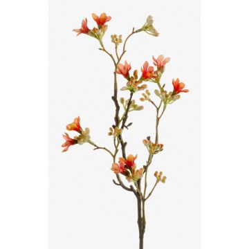 Artificial Seven Son flower of Zhejiang spray HEDDA, orange, 18"/45cm