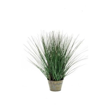 Artificial foxtail grass ZENA in metal pot, green, 20"/50cm