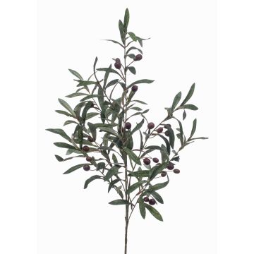 Artificial olive spray CARSON with fruits, 3ft/100cm