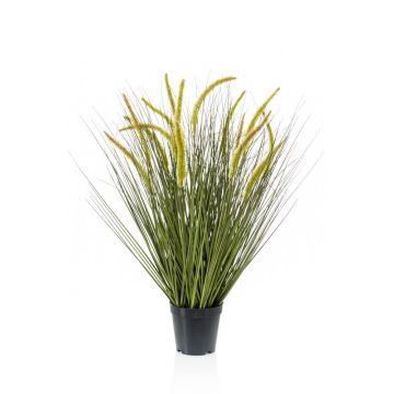Artificial foxtail grass CAREL with panicles, green, 28"/70cm